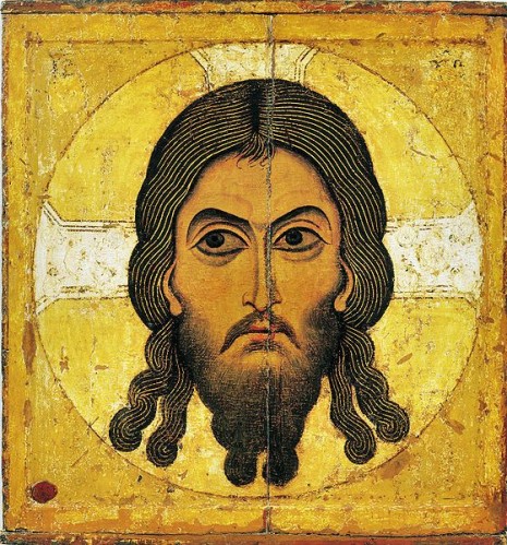 Sainte-Face de Novgorod, c. 1100, tempera sur bois